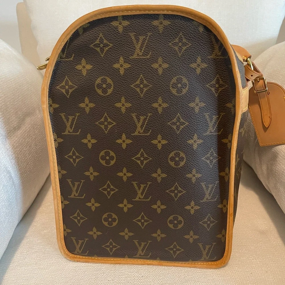 Authentic Louis Vuitton Sac Chien 40 Dog Carrier Monogram Pet Purse